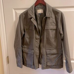 Green military style jacket